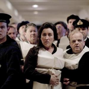 Still of Toby Jones and Maria Doyle Kennedy in Titanic (2012)