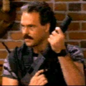 Screenshot from Night Trap as Commander Simms