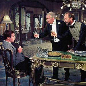 Still of Maurice Chevalier and Louis Jourdan in Gigi (1958)
