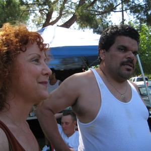 On the set of PARKSIDE With Luis Guzman