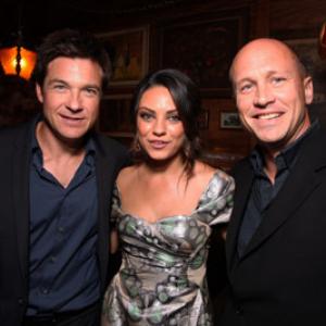Jason Bateman Mila Kunis and Mike Judge at event of Extract 2009