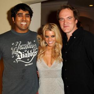 Quentin Tarantino Jessica Simpson and Jay Chandrasekhar