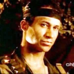 Antone Pagan starring as Vietnam War Corporal Torres in The Hole episode on Monsters horror classic TV show