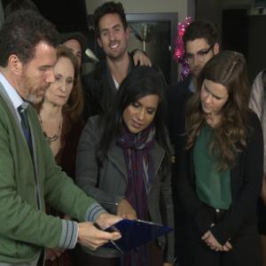 Brian Kahn with cast of The Mindy Project