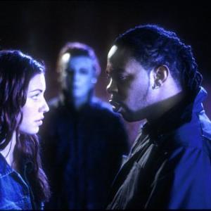 Still of Busta Rhymes and Bianca Kajlich in Halloween Resurrection 2002