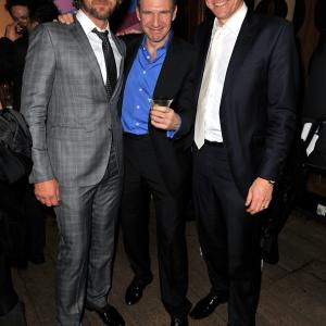 Gerard Butler, Ralph Fiennes and Zygi Kamasa at UK Premiere of Coriolanus.
