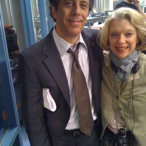 with Eric Bogosian on the set of CRIMINAL INTENT