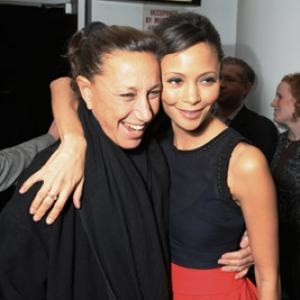 Donna Karan and Thandie Newton at event of The Pursuit of Happyness 2006