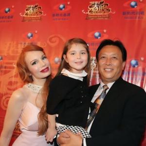 At the National Competition for CCTVs Chinese New Year Gala with Kimberley Kates Kayla Bohan Guoqiang Tang