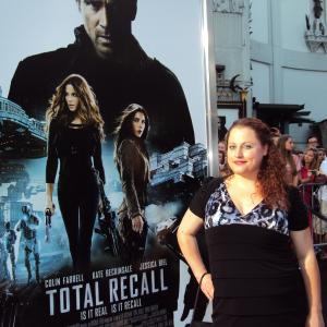 Megan Frances at the world premiere of Total Recall