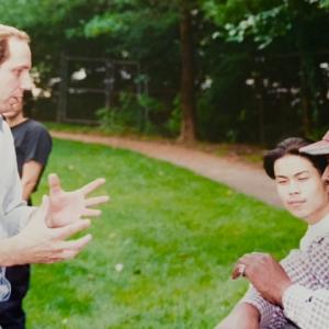 Wayne Keeley directing John Amos and a young Ken Leung for Emmy Award Winning, 