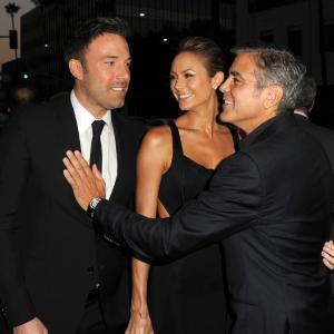 George Clooney, Ben Affleck and Stacy Keibler at event of Argo (2012)