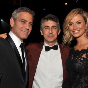 George Clooney Stacy Keibler and Alexander Payne