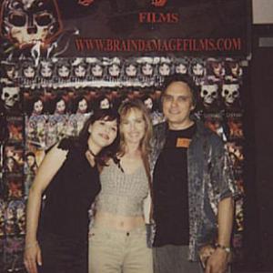 Beth Earnhart, Janet Tracy Keijser, and William Malone at the Fangoria Convention in Pasadena, 2003.