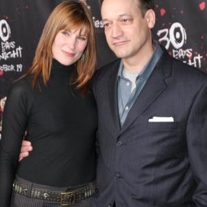 Suzanne Keilly and Ted Raimi at the 30 Days of Night premiere in Los Angeles