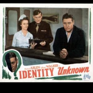 Richard Arlen Ian Keith and Rose Plumer in Identity Unknown 1945