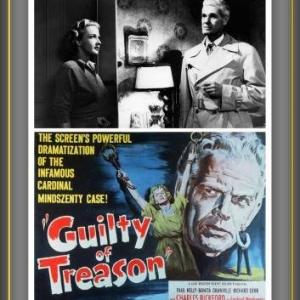 Bonita Granville and Paul Kelly in Guilty of Treason 1950