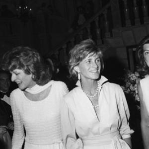 Eunice Kennedy Shriver with Patricia Kennedy Lawford and Jean Ann Kennedy Smith at a fashion show to benefit the Special Olympics