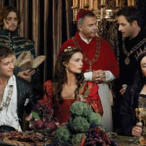Gabrielle Anwar, Sam Neill, Jeremy Northam, Callum Blue and Maria Doyle Kennedy in The Tudors (2007)