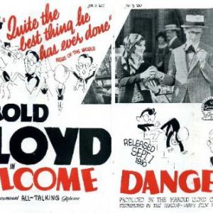 Barbara Kent and Harold Lloyd in Welcome Danger 1929