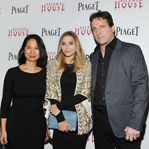 Chris Kentis and Elizabeth Olsen at event of Silent House 2011