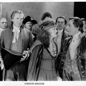George Arliss Doris Kenyon and Alan Mowbray in Alexander Hamilton 1931
