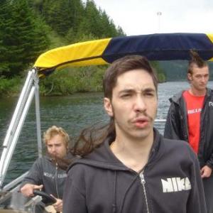 Still of Joey Kern and Justin Long in The Sasquatch Gang 2006