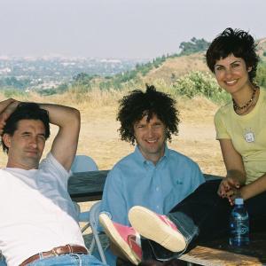 Dagney Kerr with Billy Baldwin and David Fenner on the set of Park