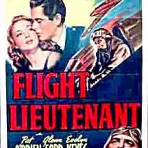 Glenn Ford Pat OBrien and Evelyn Keyes in Flight Lieutenant 1942