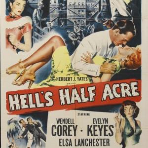 Wendell Corey Nancy Gates Evelyn Keyes and Marie Windsor in Hells Half Acre 1954