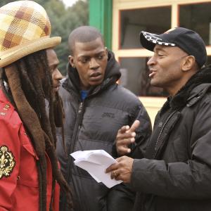 David Hinds and Cedric Sanders with Director Mustapha Khan