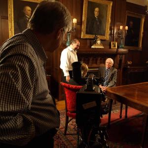 Firdaus Kharas directing a documentary on the Nobel Prize-nominee Douglas Roche