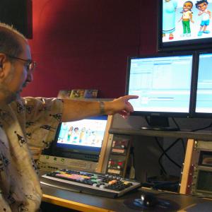 Firdaus Kharas directing the television series Magic Cellar Africas first 3D animated series