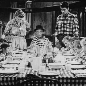 Still of Brett Halsey Percy Kilbride and Marjorie Main in Ma and Pa Kettle at Home 1954