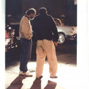 Jon Kilik and Robert De Niro on the set of A Bronx Tale