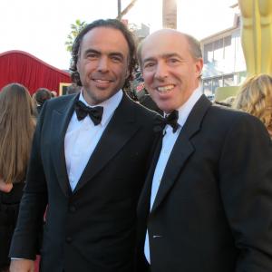 Alejandro Inarritu and Jon Kilik at The Academy Awards 2011 Biutiful Best Foreign Film Nominee