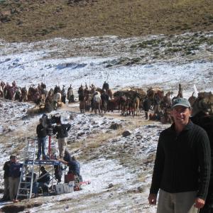 Jon Kilik on the set of Alexander Atlas Mountains Morocco