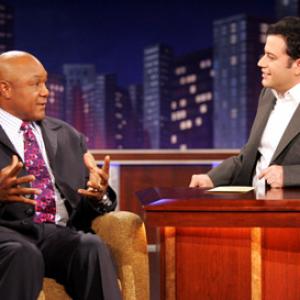 George Foreman and Jimmy Kimmel at event of Jimmy Kimmel Live! 2003