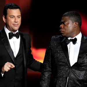 Jimmy Kimmel and Tracy Morgan at event of The 64th Primetime Emmy Awards 2012