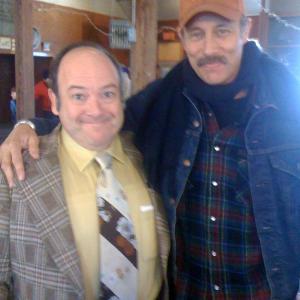 With Jon Gries on the set of Deep In The Heart