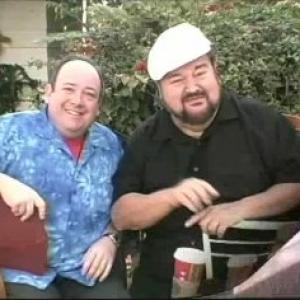With the one and only Dom DeLuise at his home in Pacific Palisades. May he rest in peace.