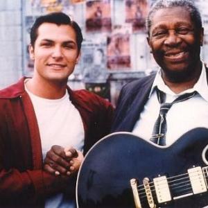 BB King on the set of Shake Rattle and Roll with Brad Hawkins