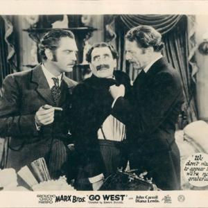 Groucho Marx Robert Barrat and Walter Woolf King in Go West 1940