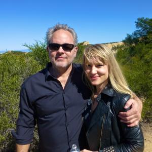 Chris Kinkade and Liv von Oelreich in Malibu on the set of 
