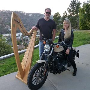 Chris Kinkade & Liv von Oelreich on the set of their new show. October 21, 2014