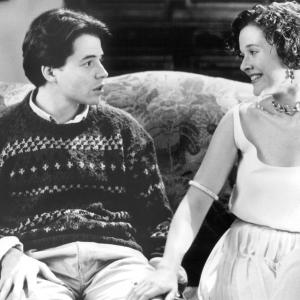 Still of Penelope Ann Miller and Bruno Kirby in The Freshman 1990