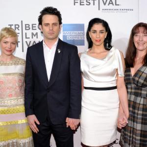 Susan Cavan Luke Kirby Sarah Silverman and Michelle Williams at event of Take This Waltz 2011