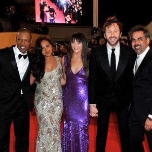 Actors Tory Kittles, Jessica Mauboy, Shari Sebbens, Chris O'dowd, and director Wayne Blair. The Sapphires premier at Festival de Cannes 2012