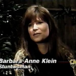 Featured on CNN Barbara Anne Klein, Stuntwoman, Producer Public Service Announcements