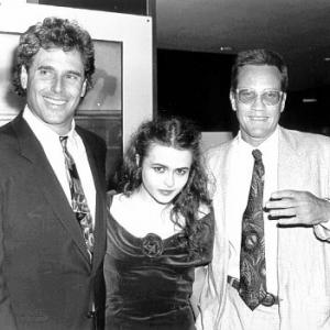 Krane with actress Helena Bonham Carter and Director Randall Kleiser at the Royal command performance for Getting It Right 1989